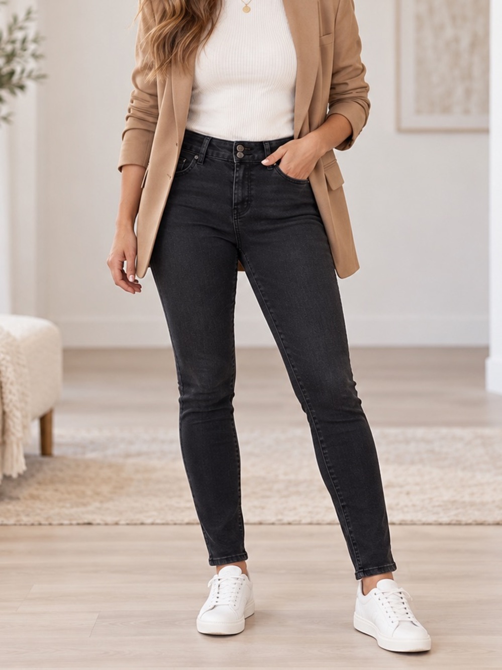 d.jeans Black High-Rise Skinny Jeans Size 8